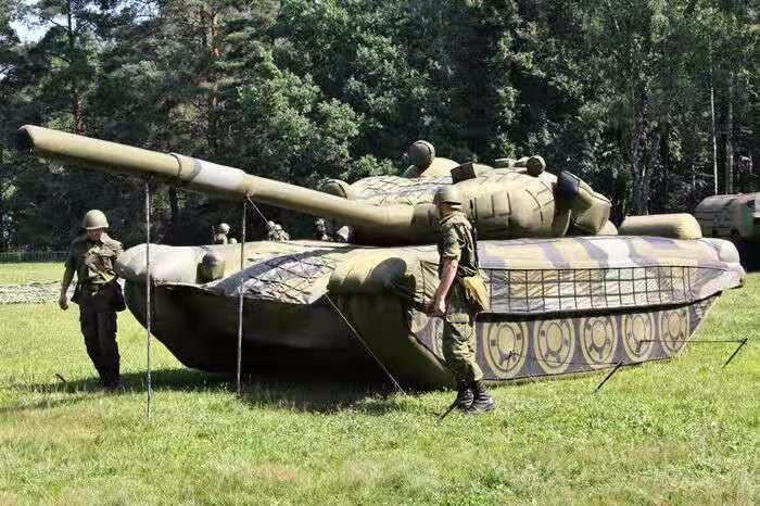 桂林部队充气坦克